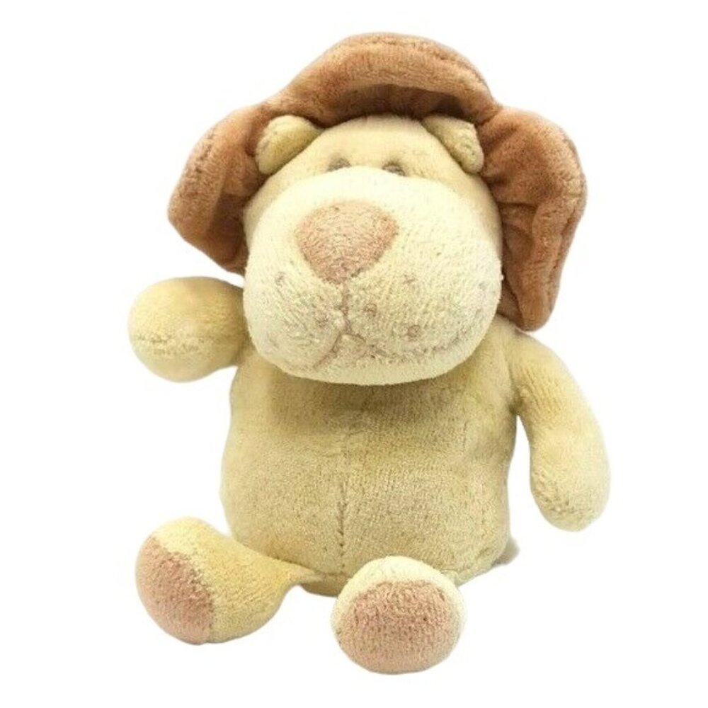 Russ Simply Natural Lion Plush Tan Brown 7" 100% Cotton Lovey Eco Friendly Lovey